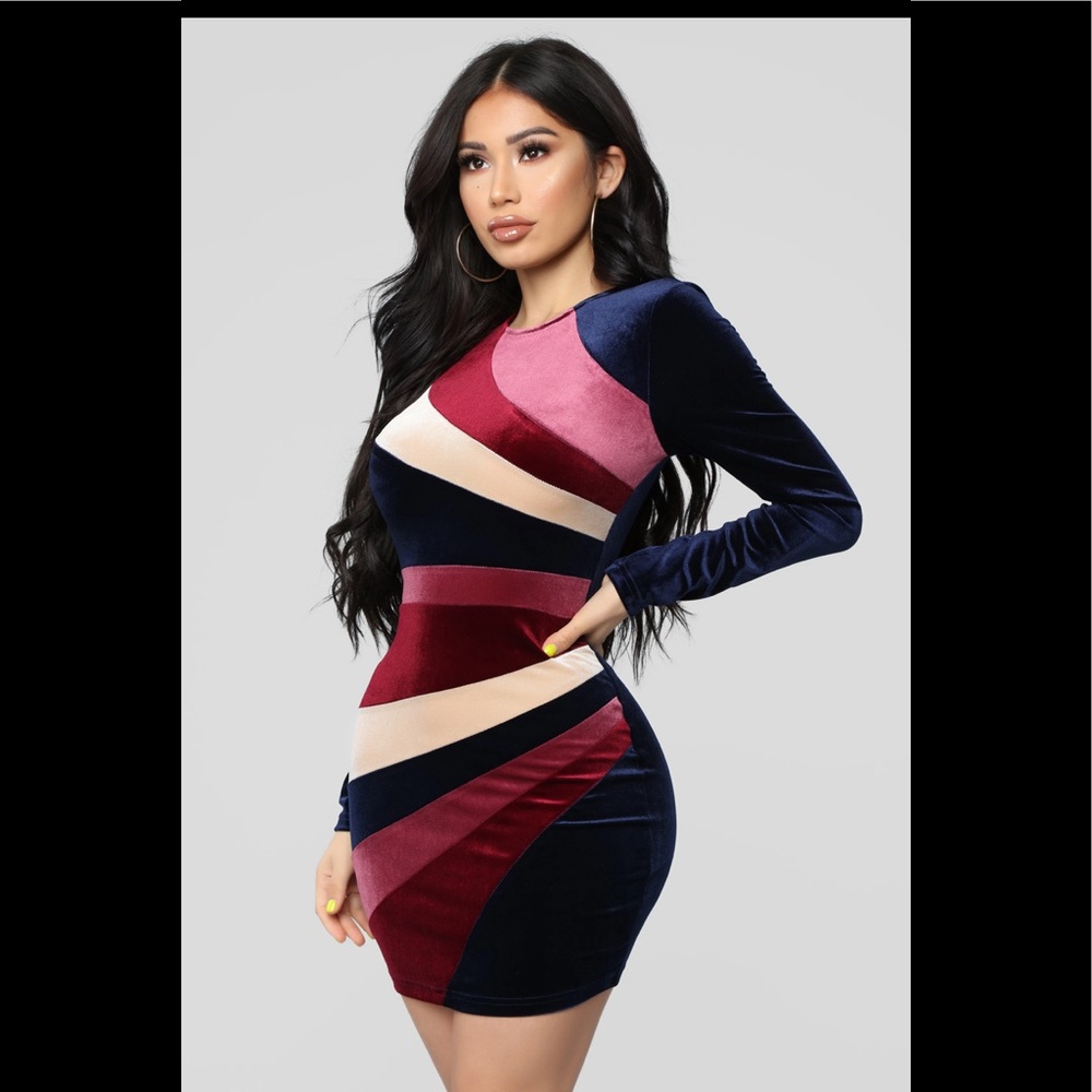 Velvet Long Sleeve Dress